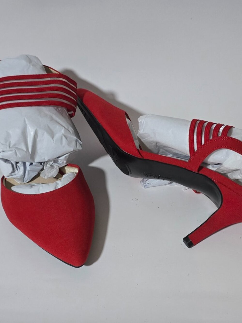Size 11M Red Sling Back Pumps Heels (New)